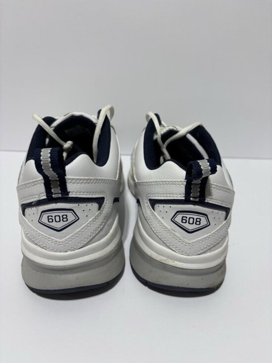 New Balance Men’s 608 Tennis Shoes White Leather, Size 11.5 EEEE main image 6